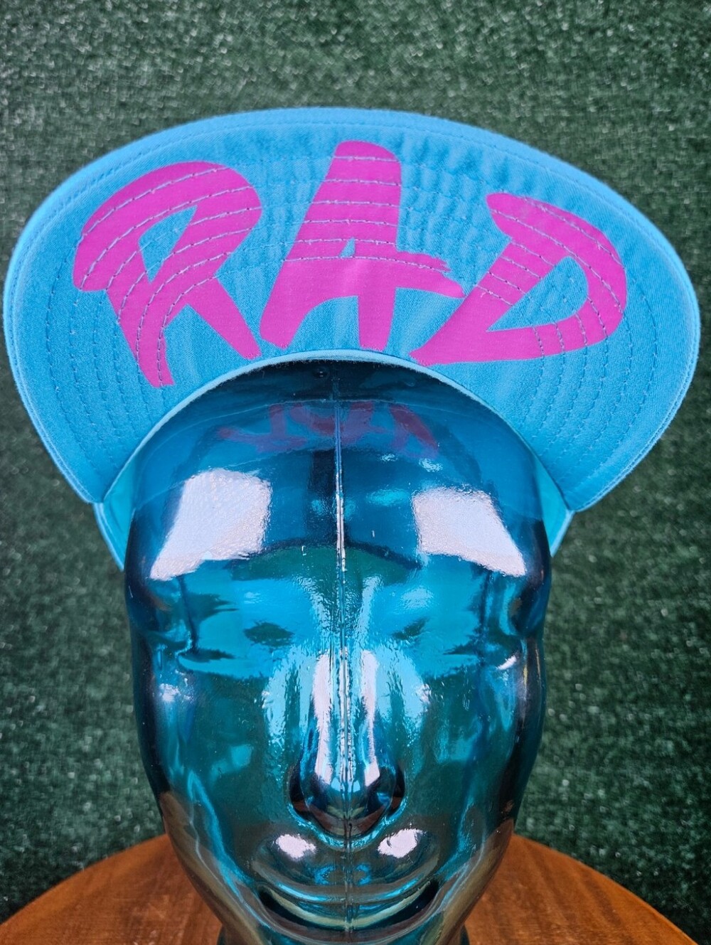Maui & Sons × H3 Headwear 'RAD' Teal Shark Vintage Style Snapback Hat / OSFM